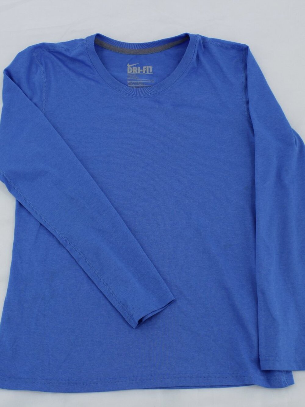 Nike Dri-FIT Long-Sleeve Shirt - Women's - Heather Blue - Size M